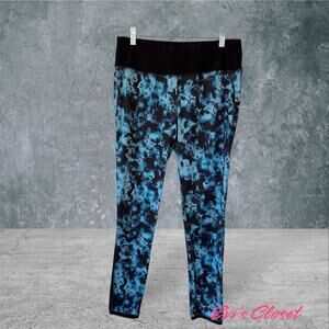 Reflex Woman's Leggings Yoga Running Walking Sports Black Turquoise Gray Sz L